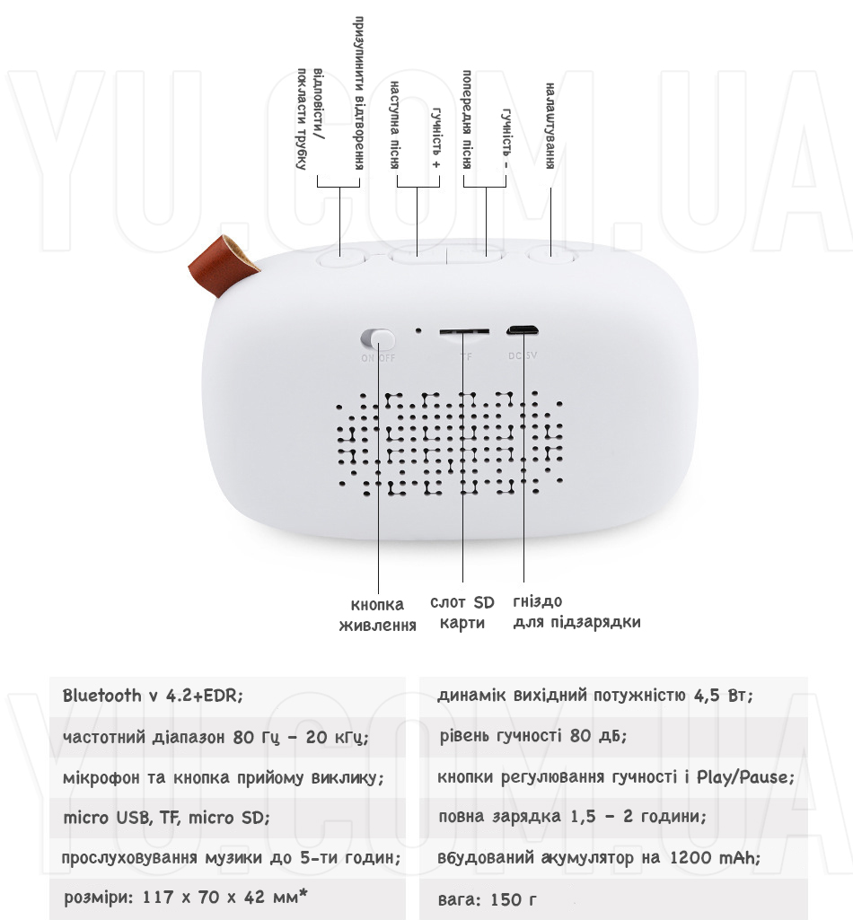 Портативна колонка AWEI Y900 Bluetooth Speaker Bluetooth FM-радіо Портативна колонка AWEI Y900 Bluetooth Speaker Bluetooth FM-радіо